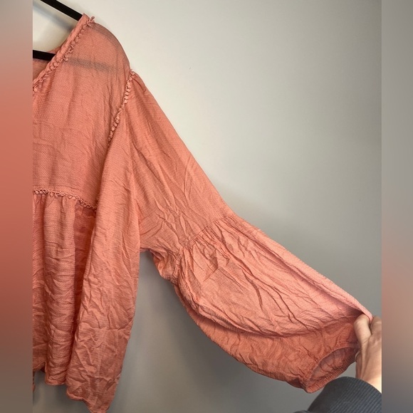 Haute Hippie Tribe Modal Peasant Top 3X cottagecore prairiecore - Picture 8 of 11